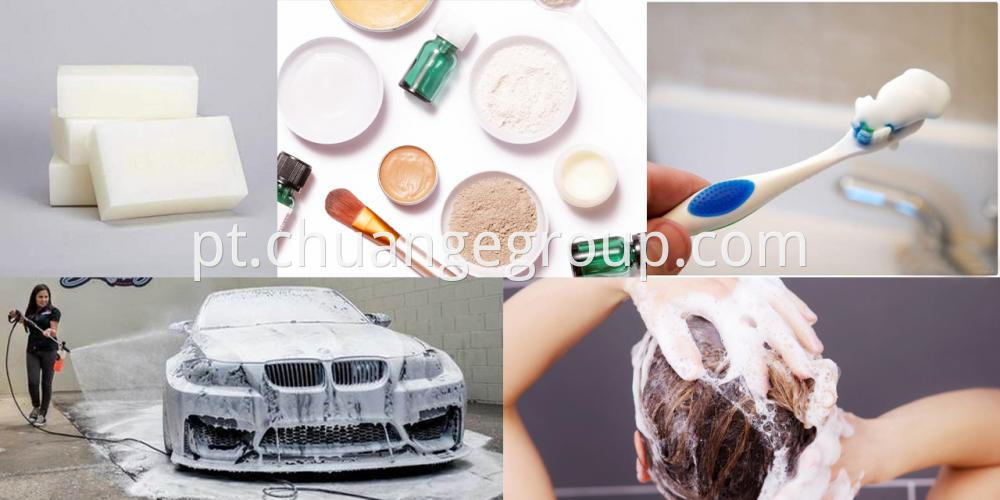 Other chemicals: Titanium Dioxide, PVC Resin, PVA Resin, PVB Resin, LABSA, CDEA, SLS, etc.